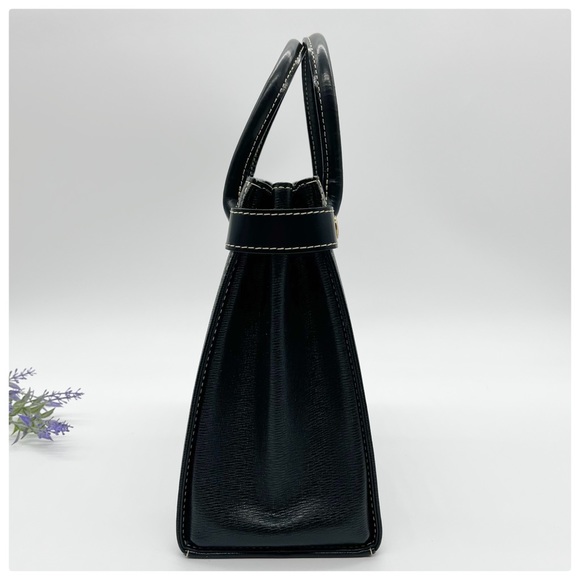 BURBERRY Leather Handbag Satchel - Picture 4 of 12